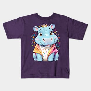 Cute Hippo Kids T-Shirt